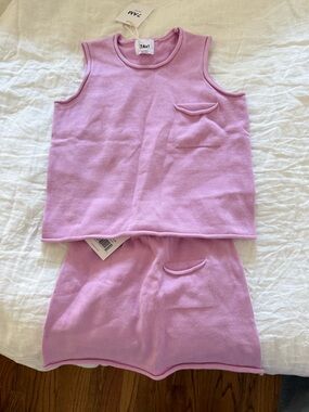 NWT 7AM Enfant Knit Tank and Skirt Set